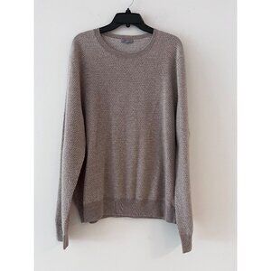 K & J2 crew neck long sleeve beige sweater size XXL